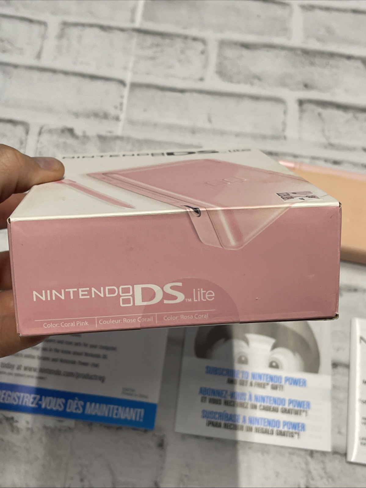 Nintendo DS Lite Console Coral Pink With Box See Description DOES NOT Read Games