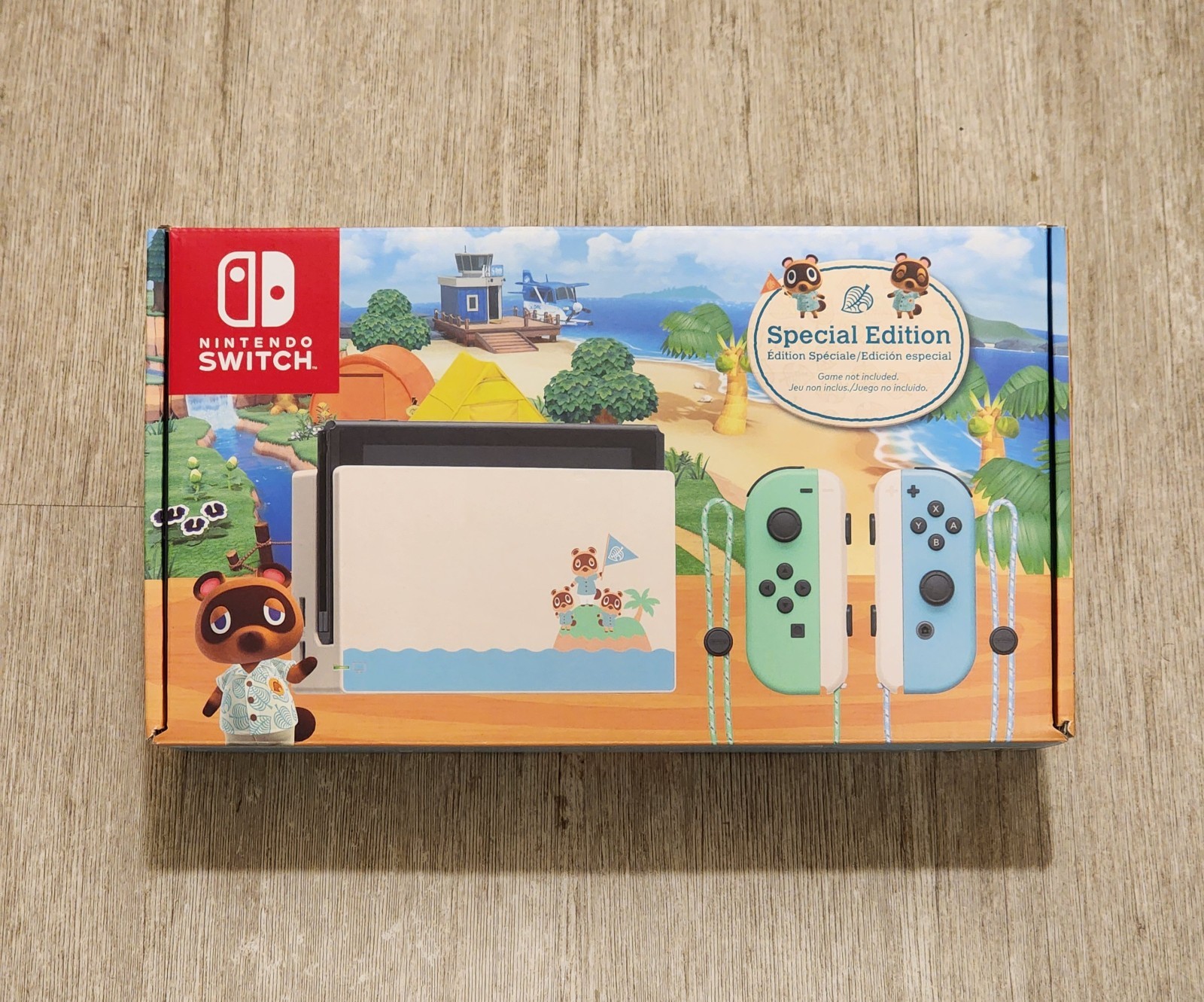 NINTENDO SWITCH ANIMAL CROSSING NEW HORIZONS SPECIAL EDITION BOX ONLY MINT COND