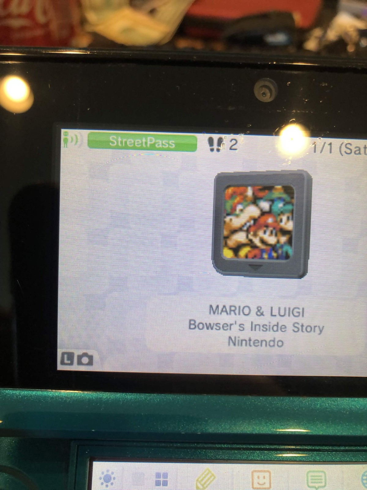 Nintendo 3DS Aqua Blue CTR-001 Handheld Console Fully Tested