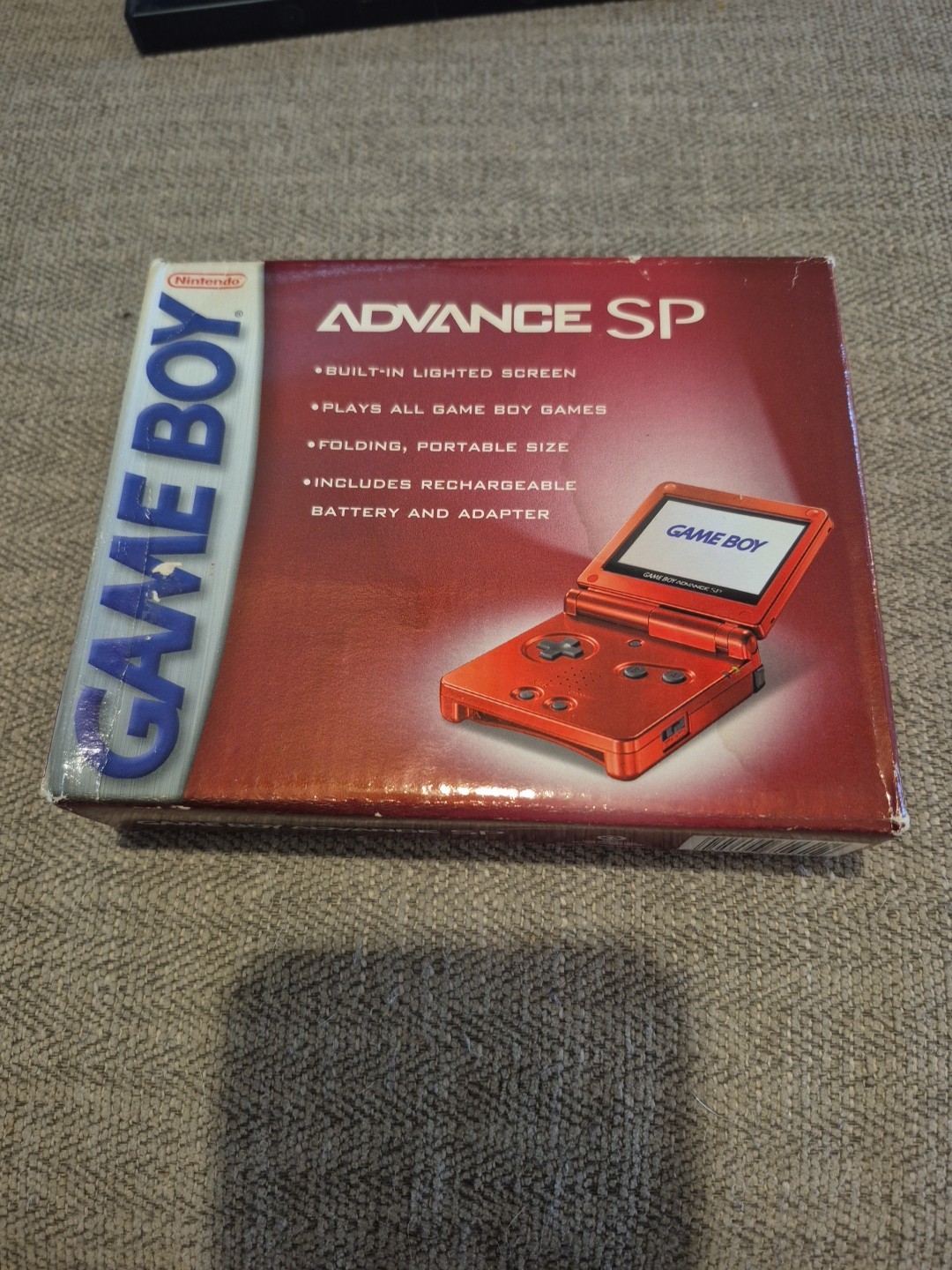 Nintendo GameBoy Advance SP Flame Red NEW & SEALED