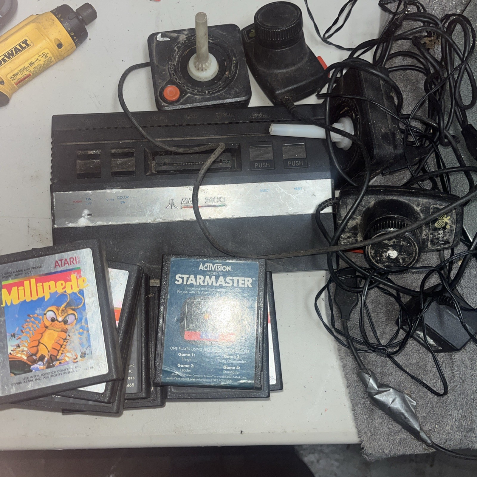 Atari 2600 Darth Vader Black Game Console And 12 Games