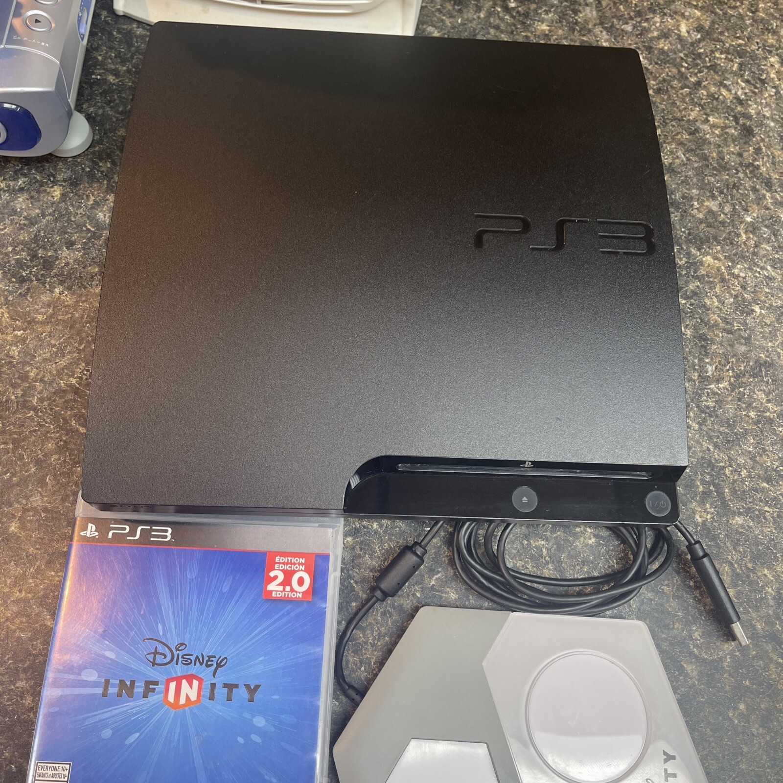 Playstation 3 Slim 150 Gb Console Tested W/ Disney Infiniti 2.0 And Pad Controll