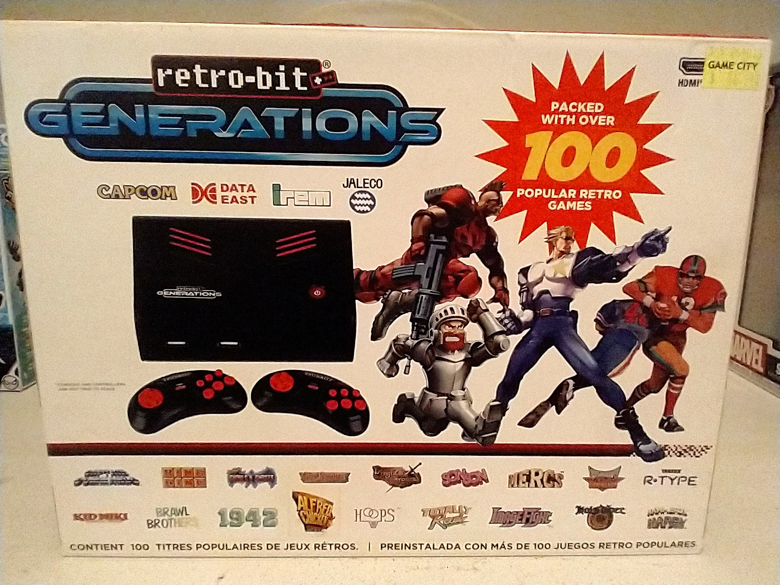 Retro-Bit Generations Plug & Play Retro Game Console (Built-in Retro 100+ Games)