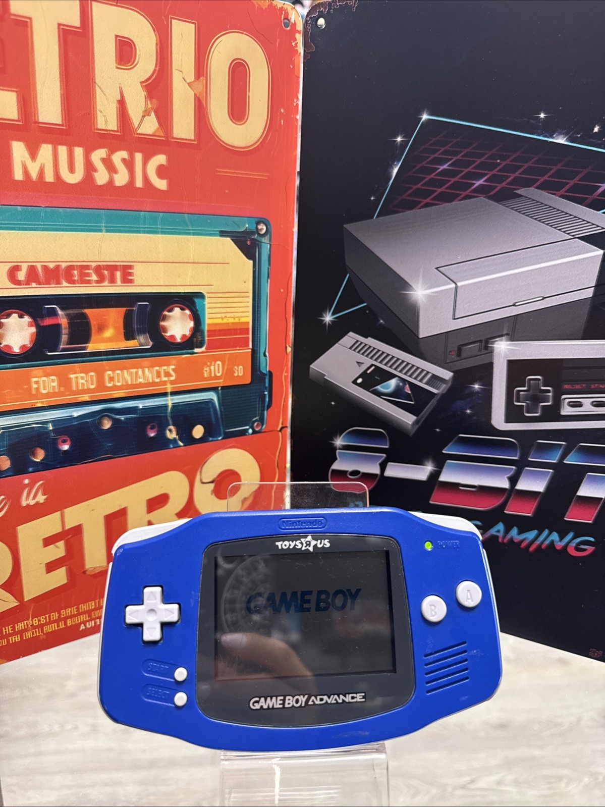 Nintendo Gameboy Advance GBA Midnight Blue Toys R Us Limited Edition AGB-001