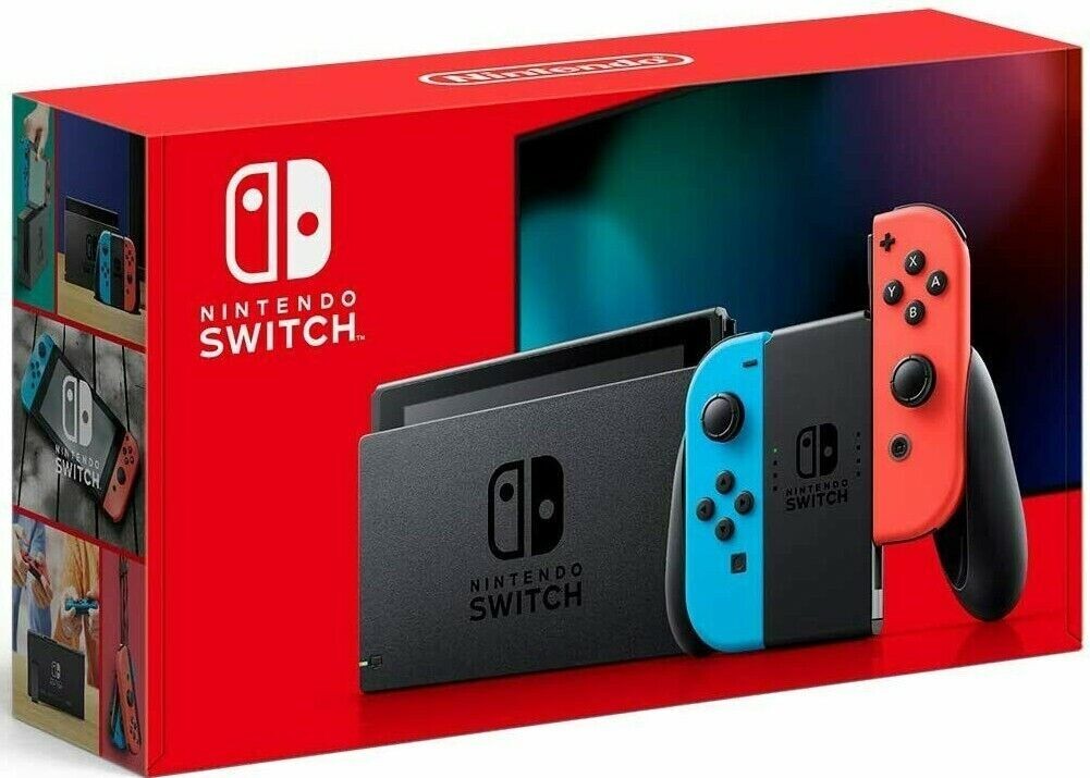 Nintendo Switch Red Blue Joy Cons 32GB V2 Gaming Console + Fast Shipping ✈️