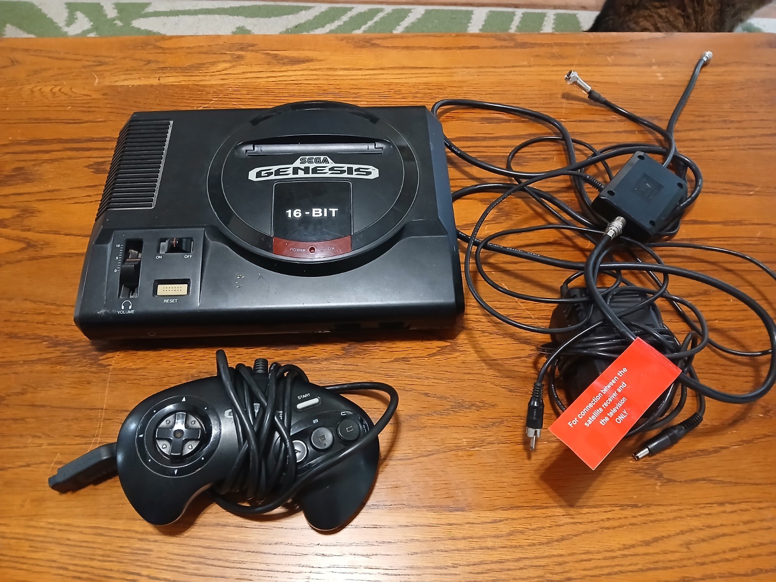SEGA Genesis 16-Bit Black Home Console with Controller and Cables