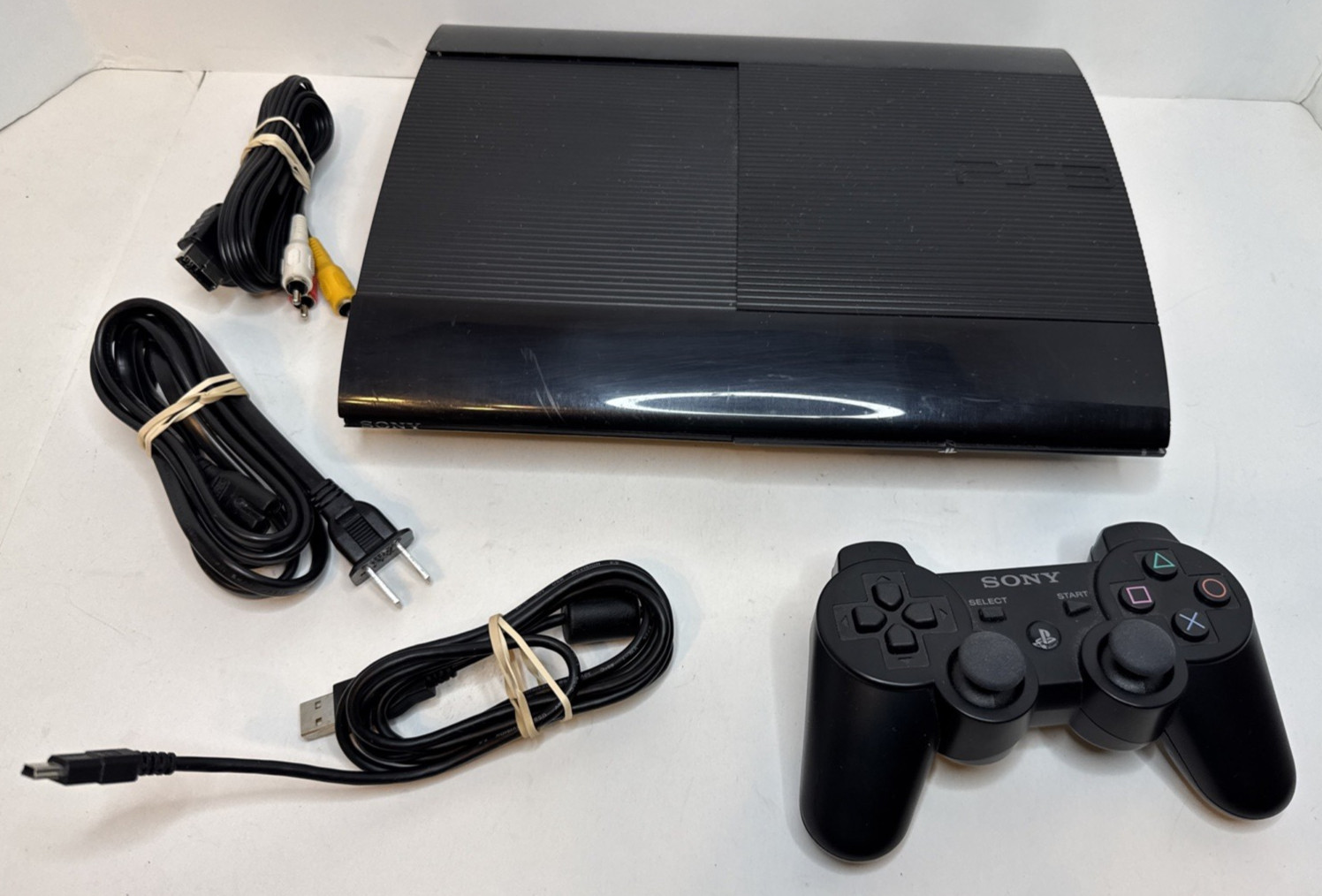 Sony Playstation 3 PS3 Super Slim Bundle CECH-4201A 250 GB Complete Tested