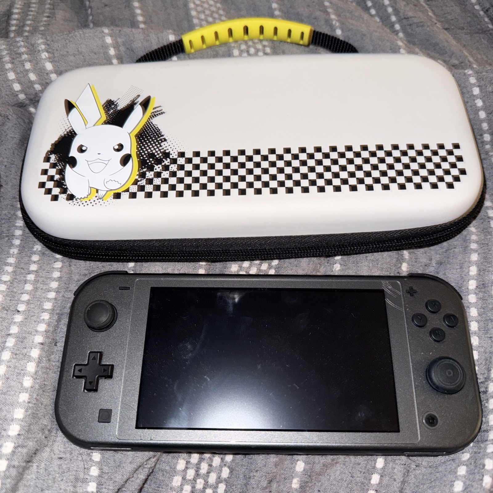 Nintendo Switch Lite Console – Pokemon Dialga & Palkia w case, NO charger