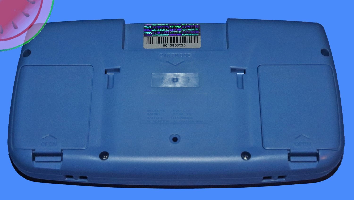 WORKING Blue Sega GAME GEAR System Recapped, 10 Games, Glass Lens, Carrying Case