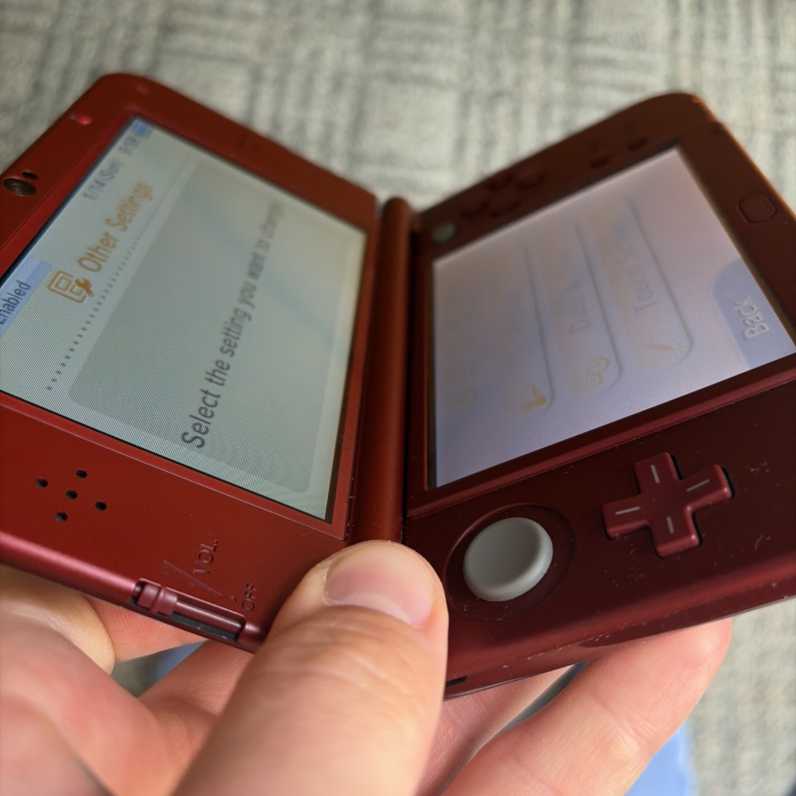 New Nintendo 3DS XL Red Console US Model – Top IPS Tested! W Charger Stylus