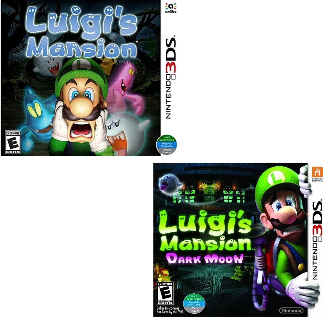 Luigi’s Mansion & Dark Moon 3DS Brand New Game Bundle (2018 Action/Adventure)