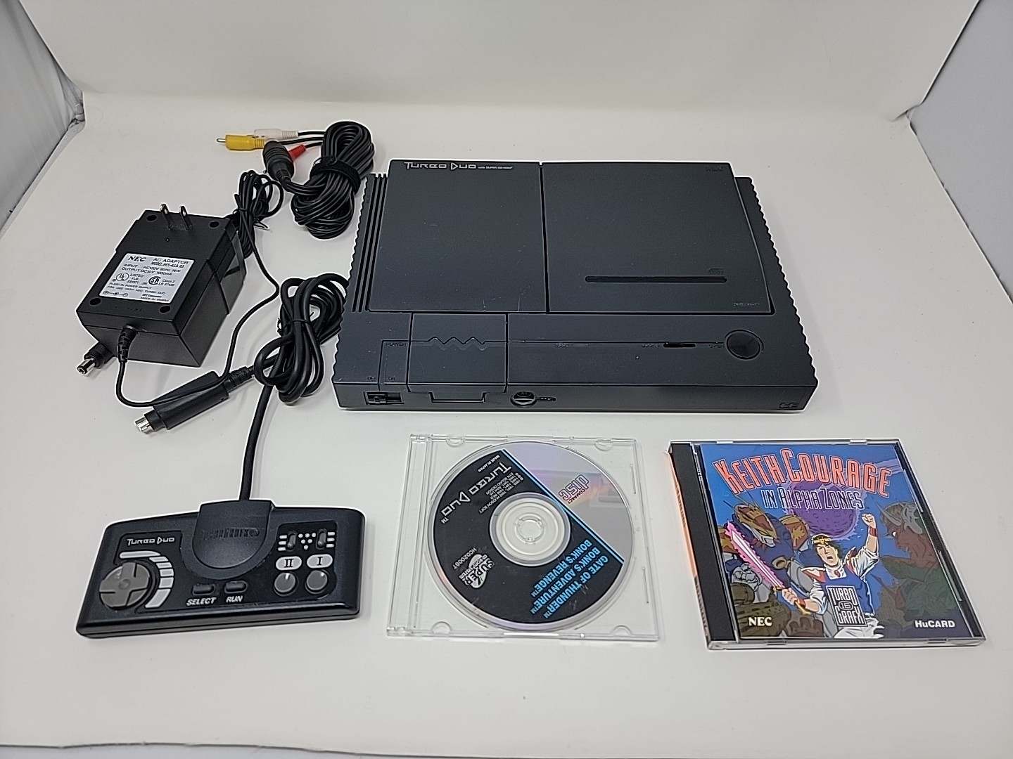 NES Turbo duo Console w/ Pack-In Games. Working System Nice Condition Tested!