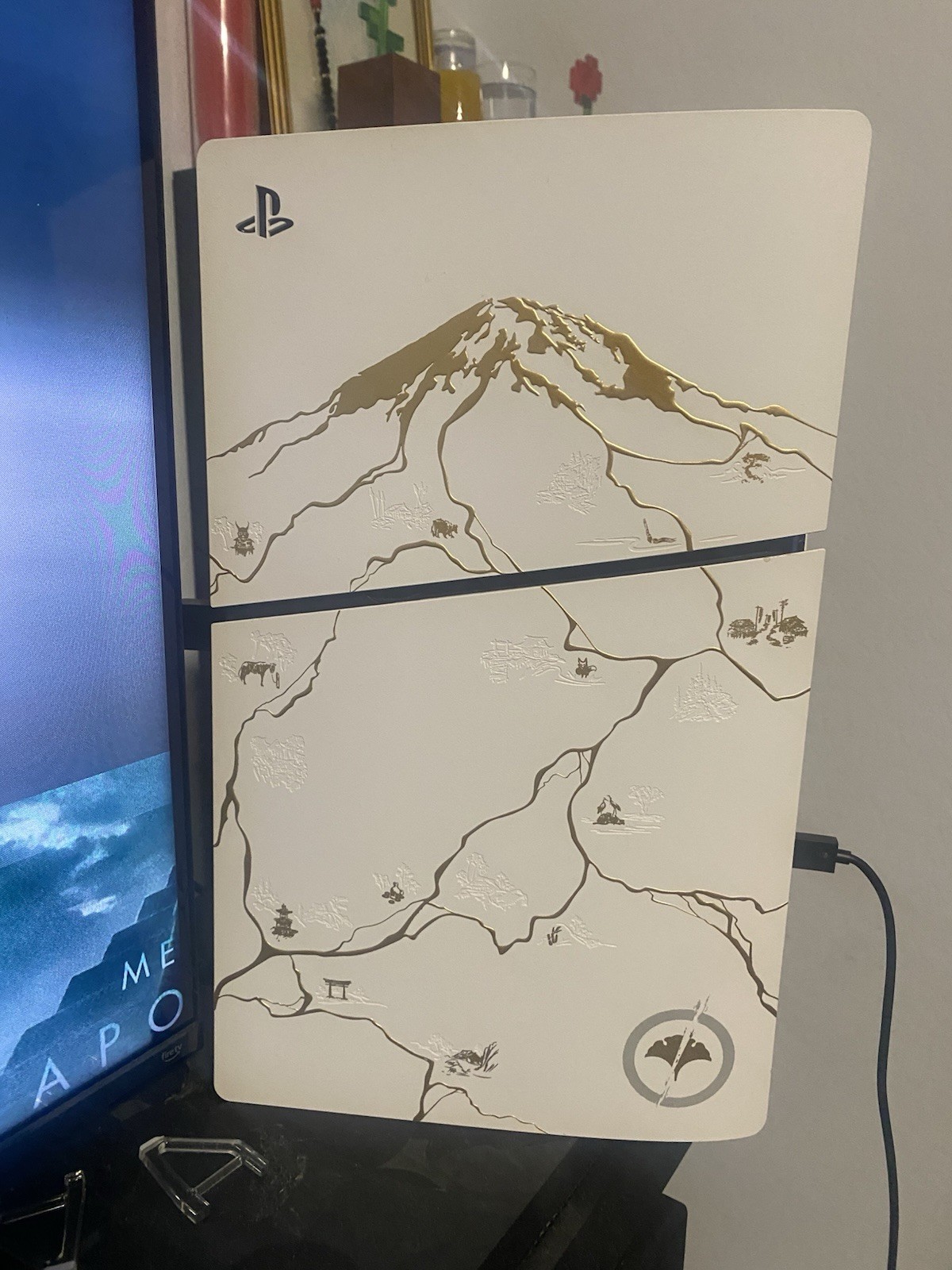 Rare Sony PS5 Ghost of Yōtei Limited Edition Console 1TB 4K UHD White/Gold