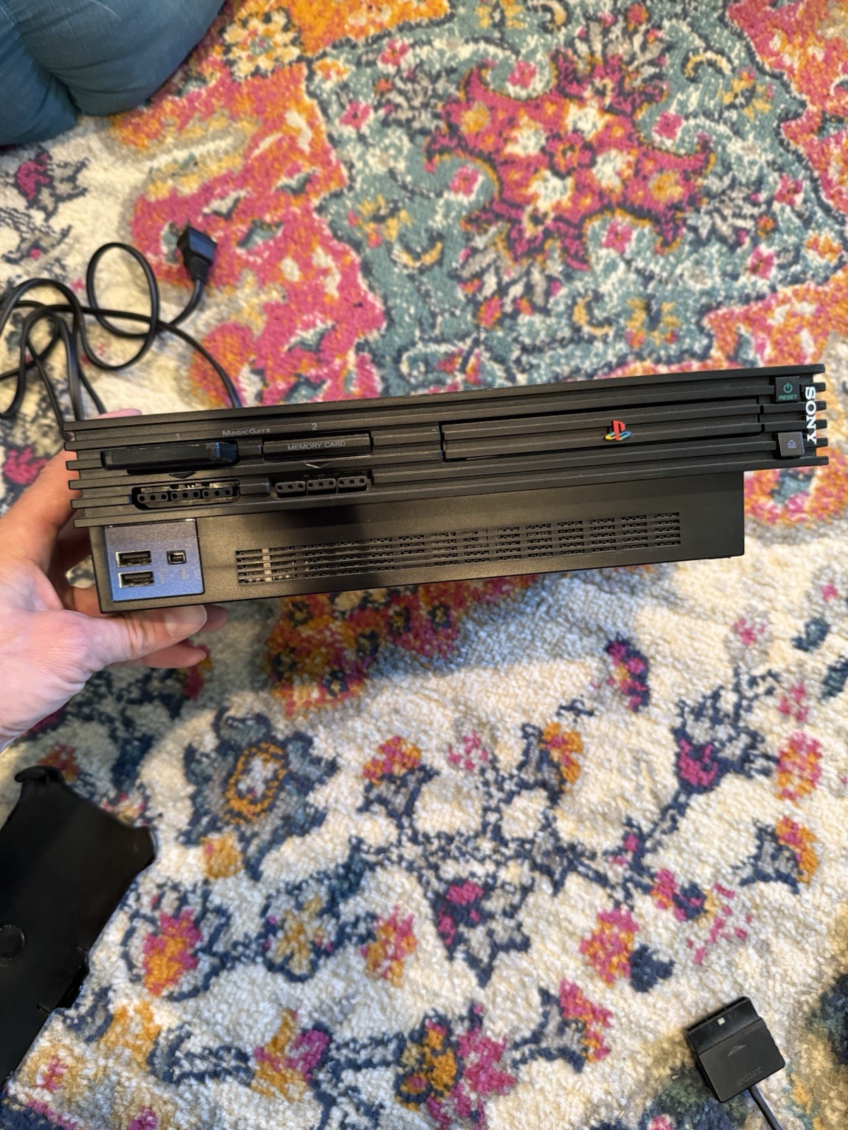 Sony PlayStation 2 Console With HDD Ethernet Network Adapter, AV And Power Cord