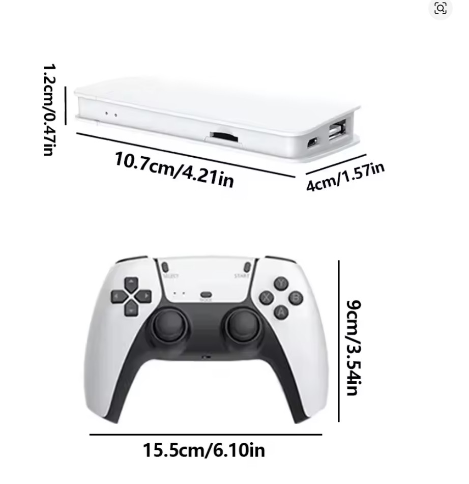 Retro Game Stick TV Console M15 Plus HDMI Retrogaming with 2 Wireless Controllers