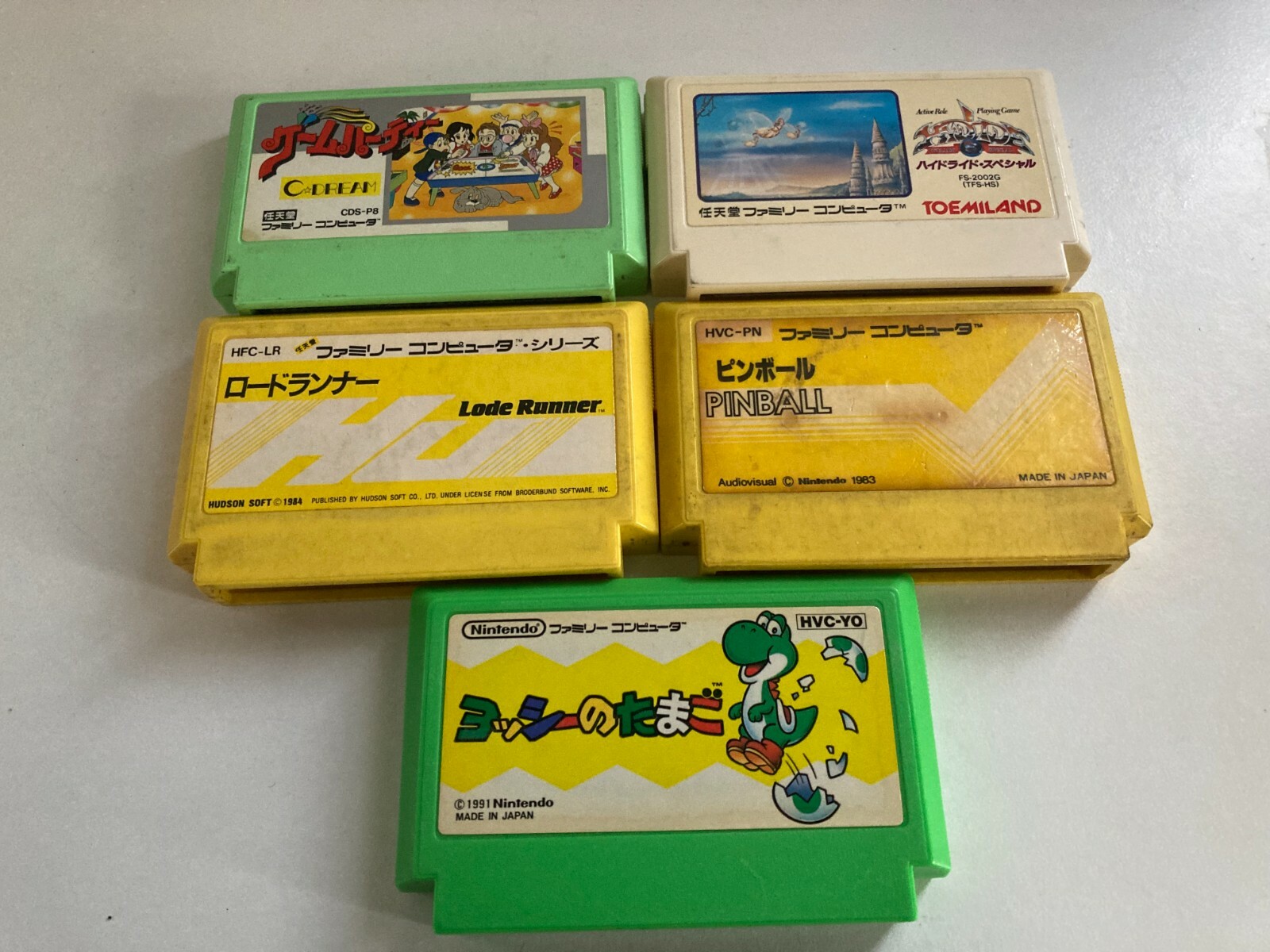Sharp Twin Famicom Console System AN-500B JP Tested w/5 Games U309