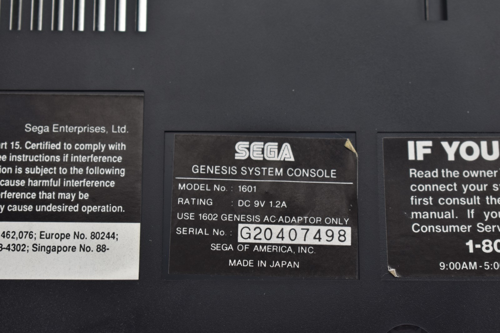 Sega Genesis Model 1 Core Video game system console W/ Box w 1 controller Cib