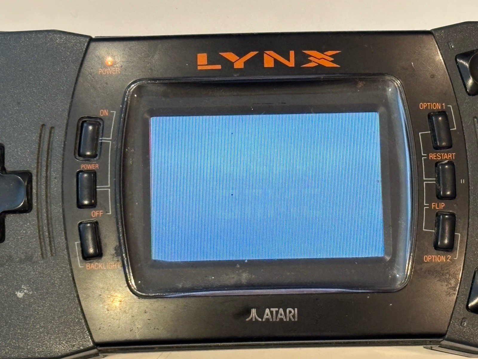 Atari Lynx Video Console & Game Powers On NEEDS REPAIR Read Listing – Ships Free