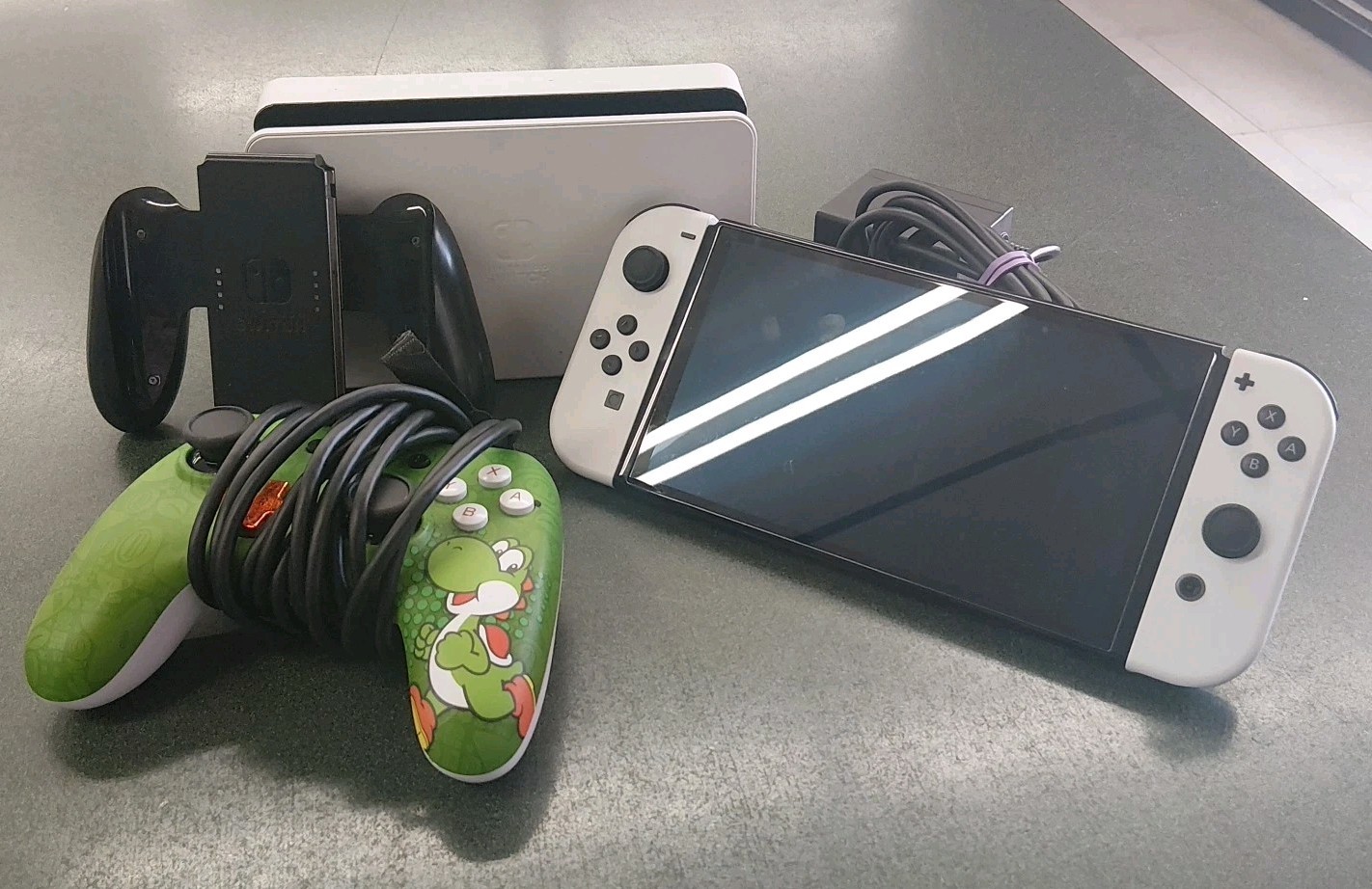 Nintendo Switch OLED Model – 64GB/White With Dock And Controller