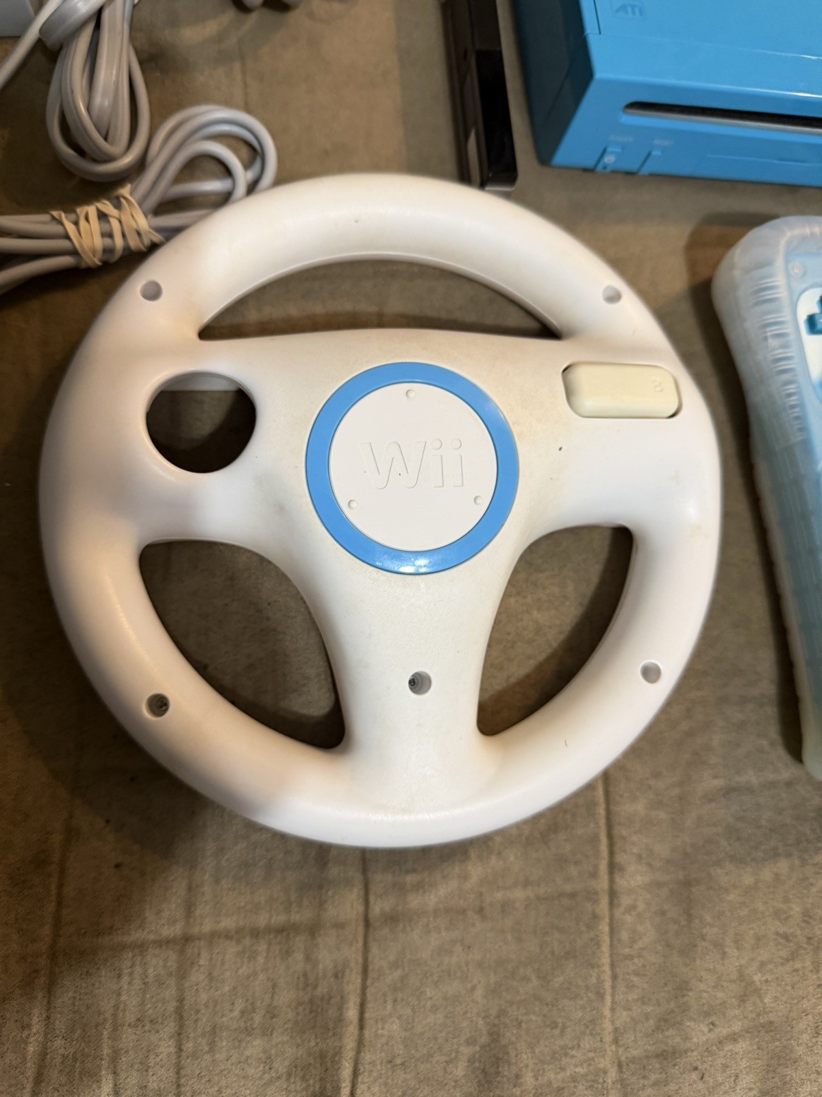 Nintendo Wii Blue RVL-101 Console Bundle – Tested Nice Condition