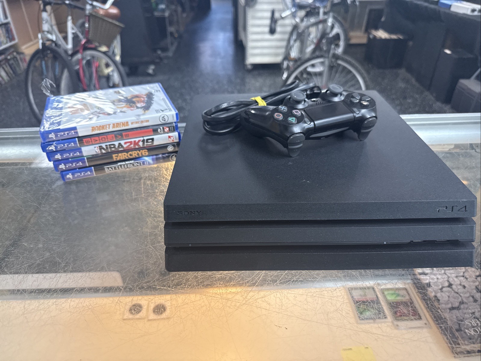 Sony PlayStation 4 Pro 1TB Console (CUH-7215B) Complete System Bundle – Tested