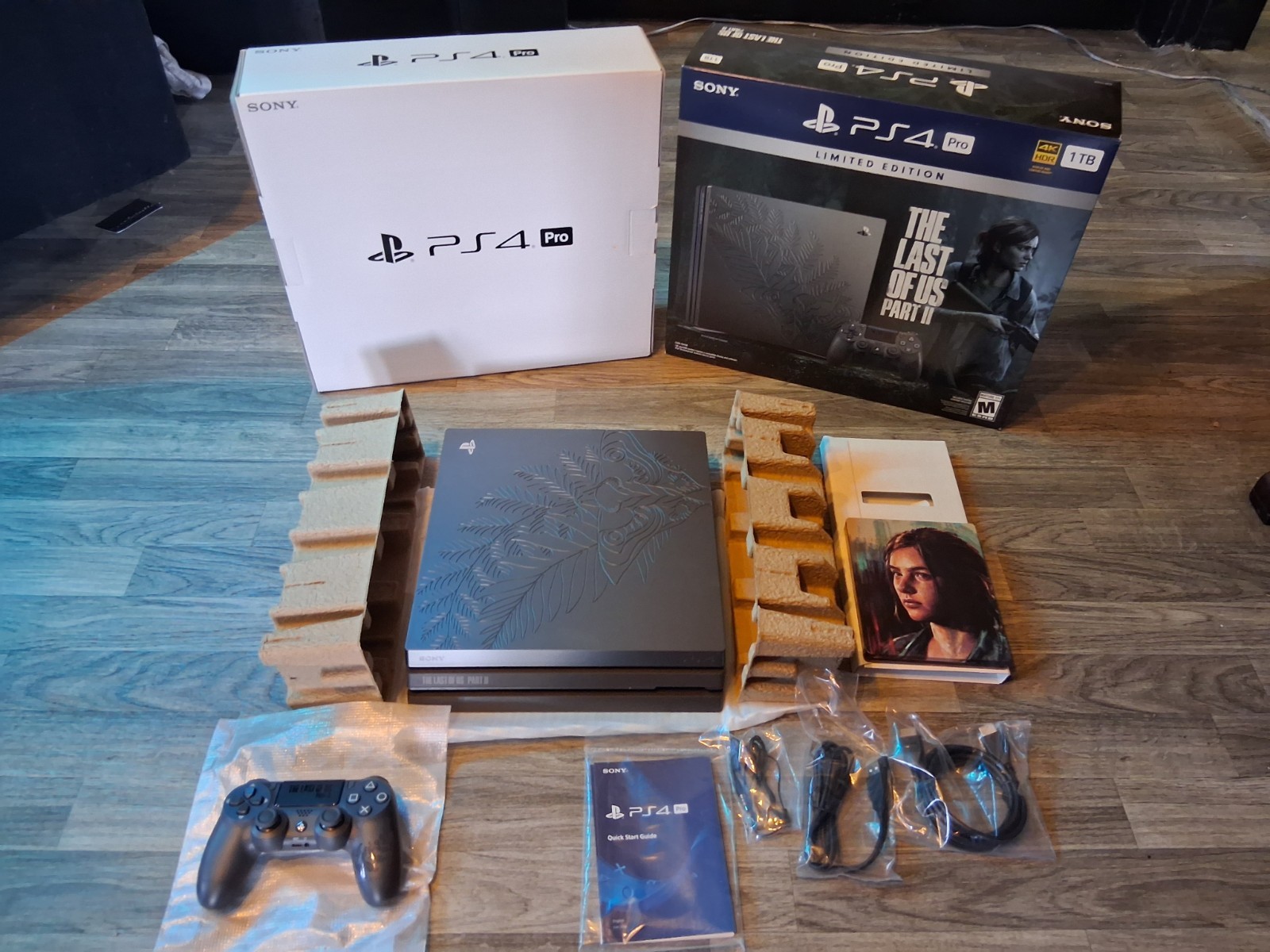 PS4 PlayStation 4 Pro The Last of Us Part II 1TB Console Excellent Condition