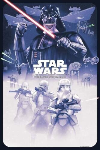 Rule The Empire The Empire Strikes Back Star Wars Screenprint Tom Walker Mondo