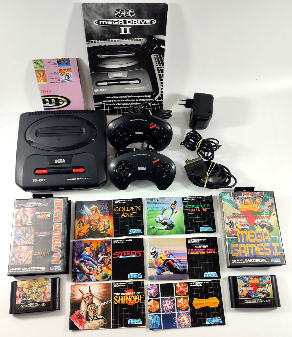 Pack Console Sega Mega Drive II Includes 6 Games With 2 Joysticks