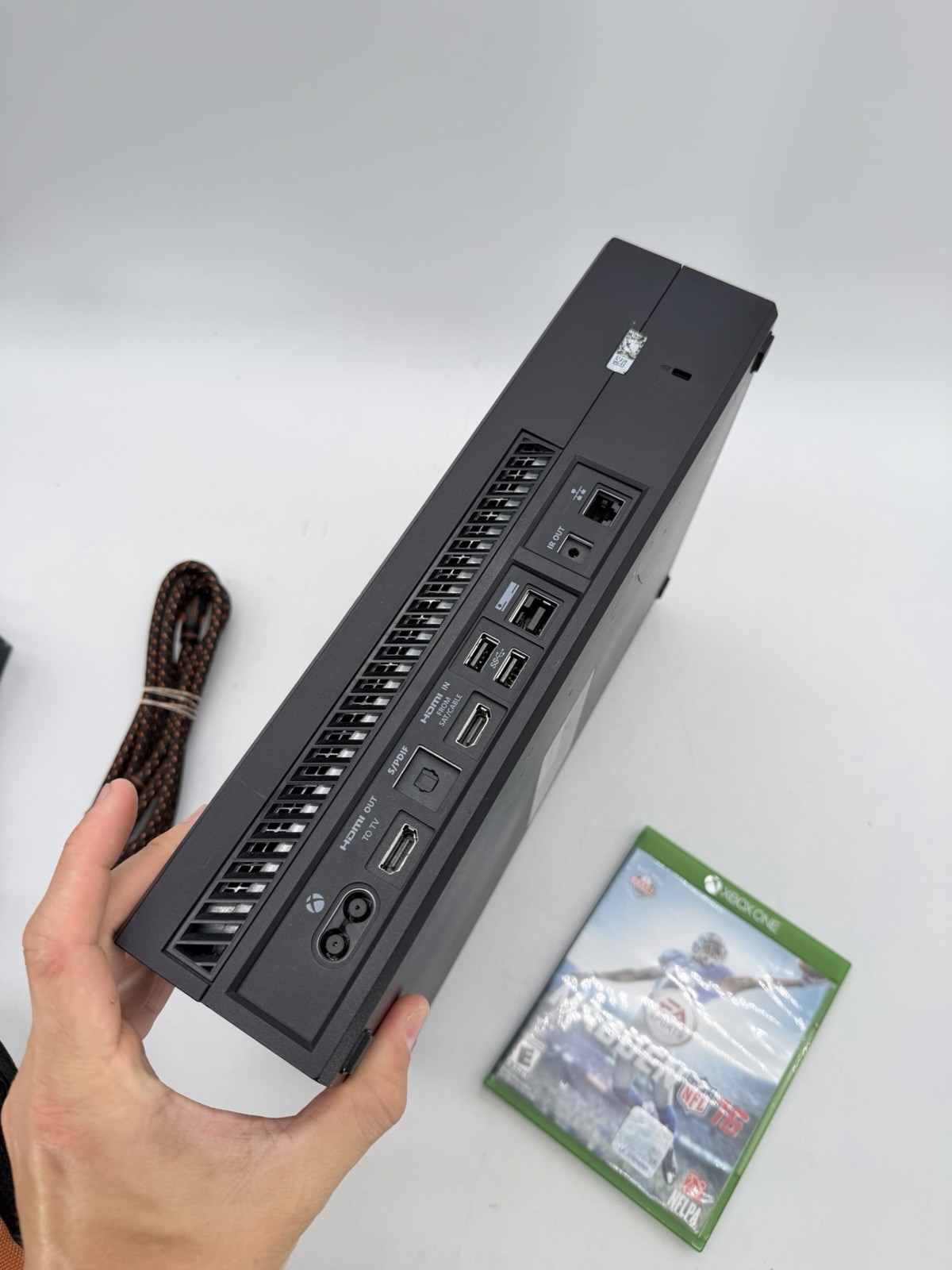 Microsoft Xbox One 1540 Console Black W/ Cords & Game – Tested & Working