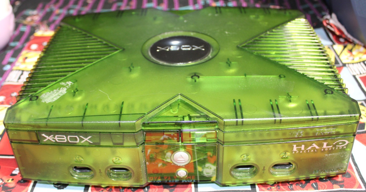 🔥Halo Edition Green Original Xbox Console – Cleaned & Tested🔥