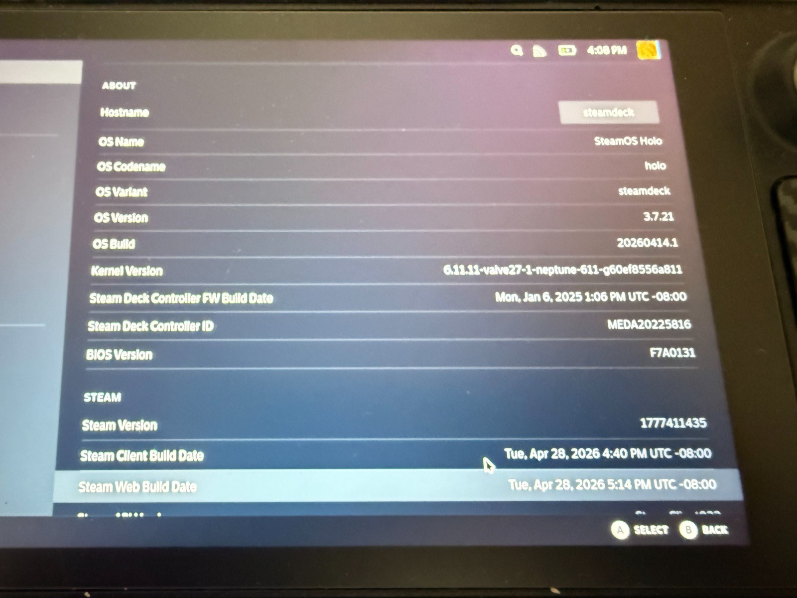 Valve Steam Deck Handheld Console-LCD 2TB WD NVME Internal