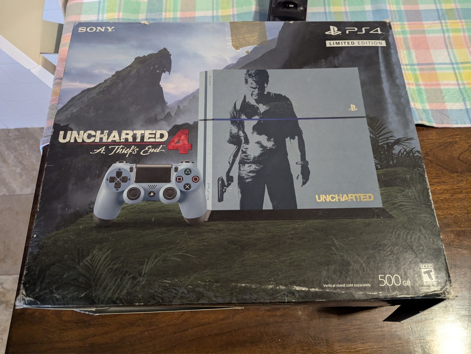 Sony PlayStation 4 Uncharted 4: Limited Edition Bundle 500GB Gray Blue Console