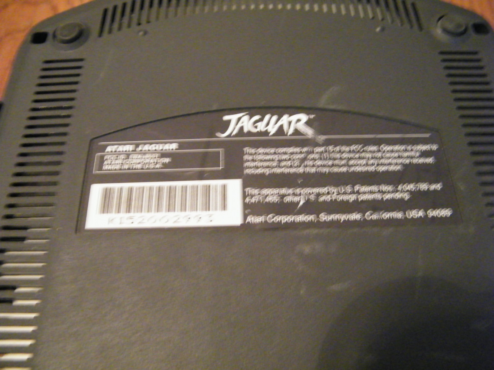 Atari Jaguar game console with games