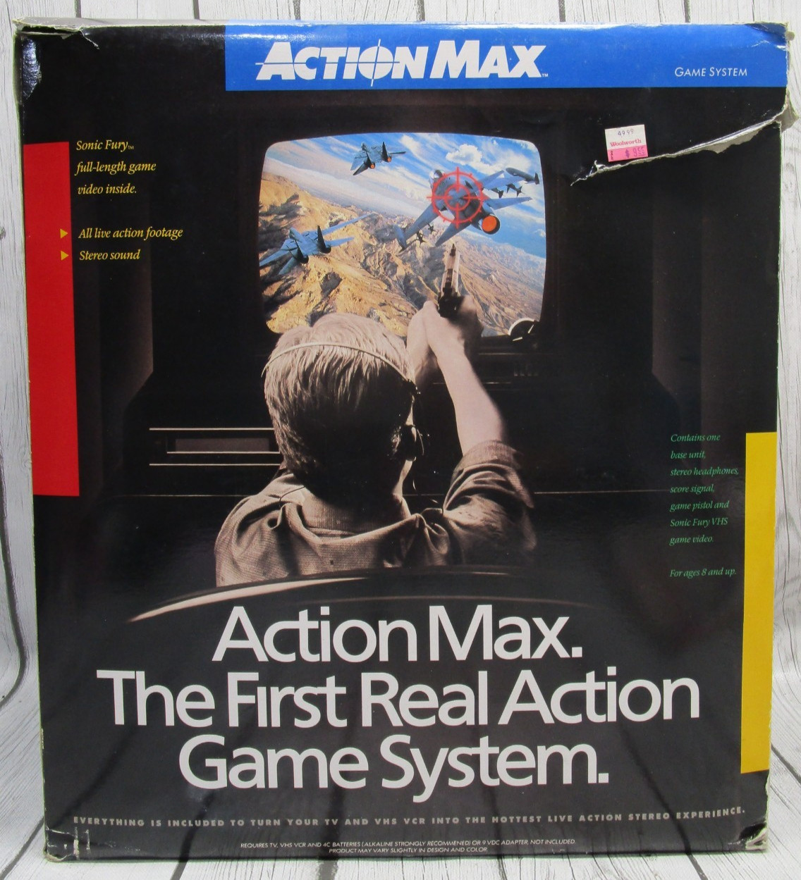 1987 ACTION MAX The First Real Action Game System W/ Sonic Fury Game WOW