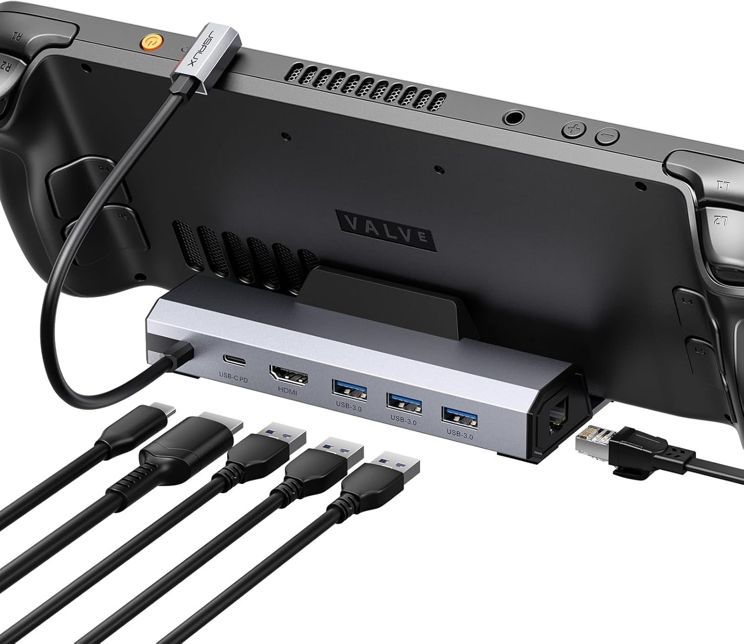 4K@120Hz Multi-Platform Docking Station with 100W Charge for Steam Deck & More
