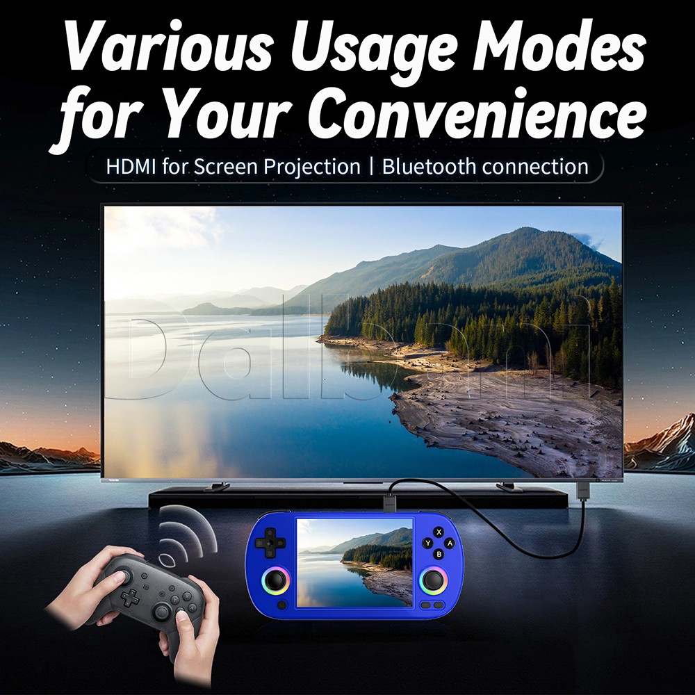RG40XX H Blue Anbernic handheld Game Console 4.0-inch IPS Screen 64G 5K+ Games