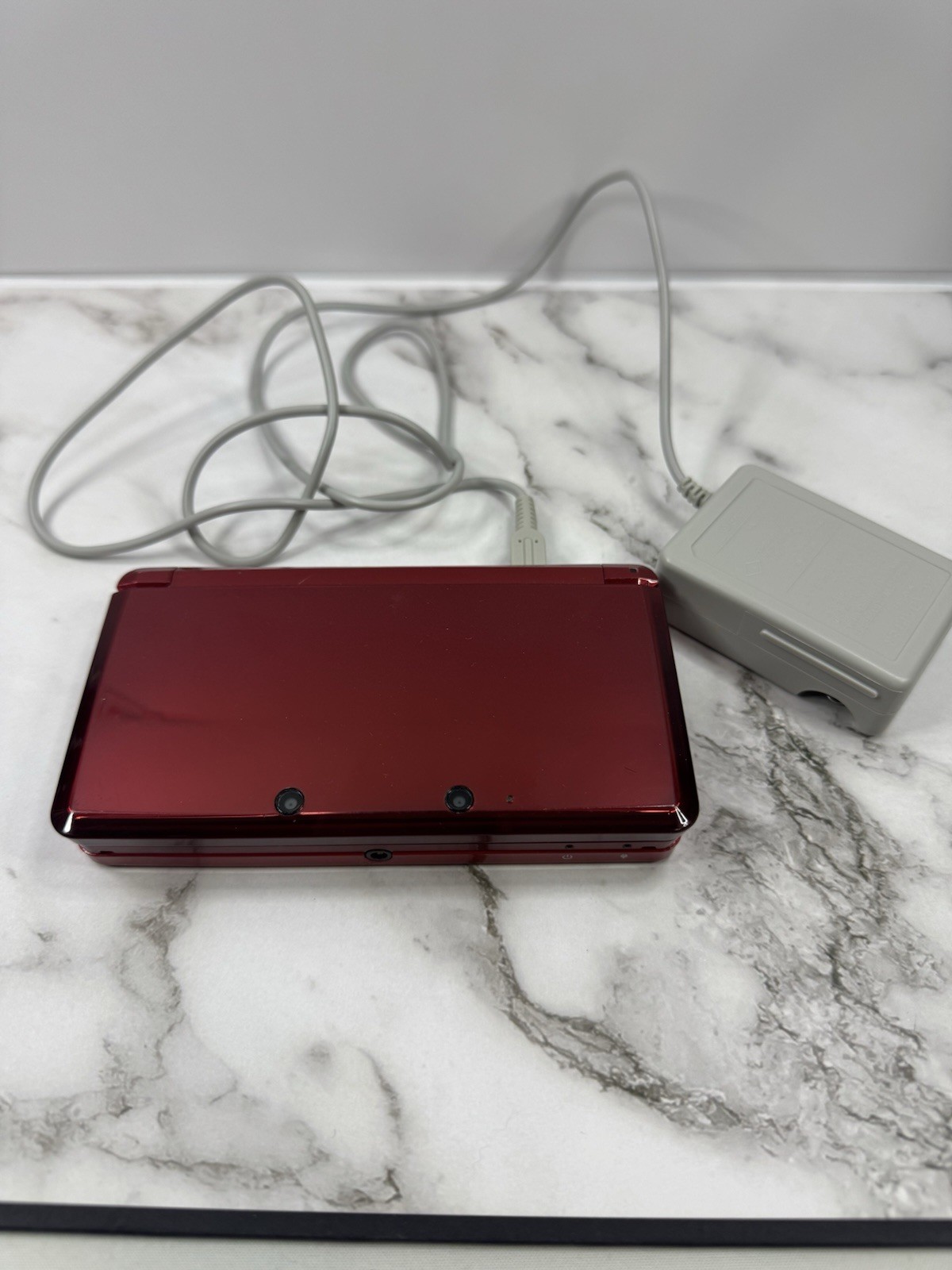 Nintendo 3DS Handheld Game Console Only Black/Red Parts only Screen Works As Is.
