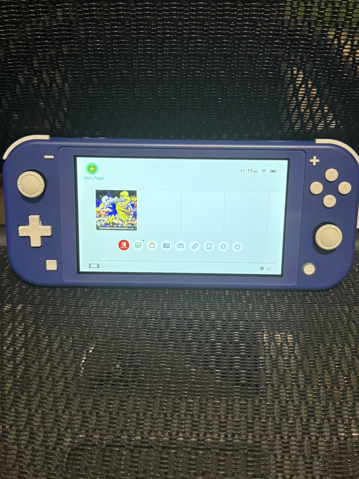 Nintendo Switch Lite HDH-001 Handheld Video Game Console Blue W/ Charger Tested