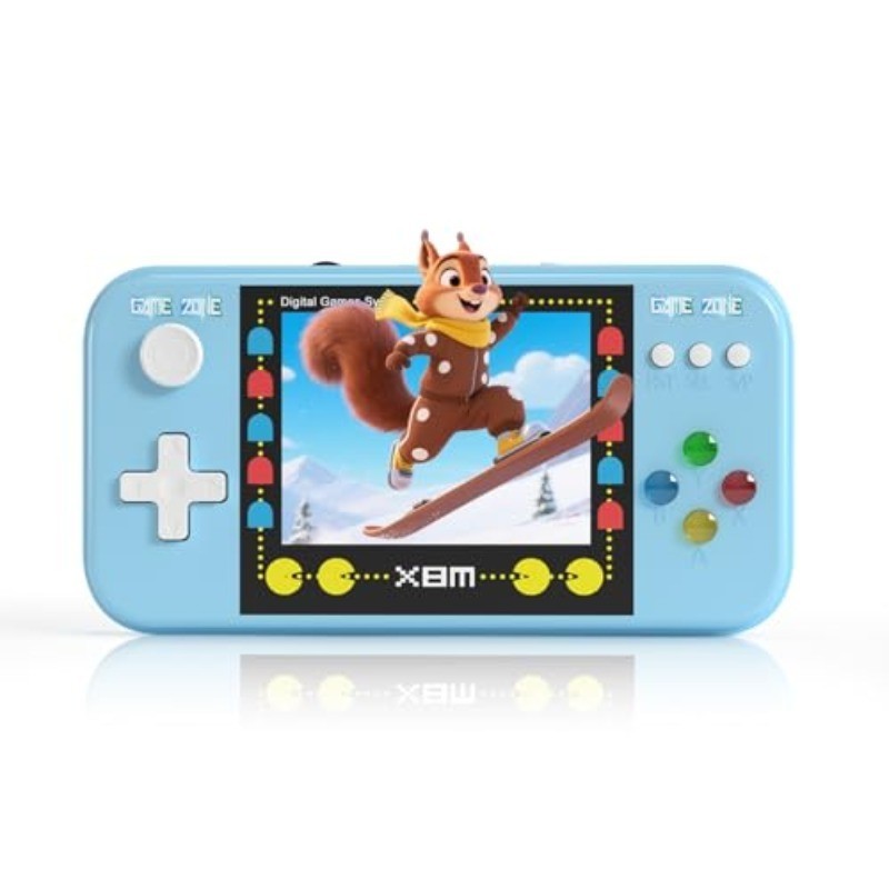 Handheld Game Console, Preloaded 500 Retro Video Games with 3.0 LCD Screen, Rech
