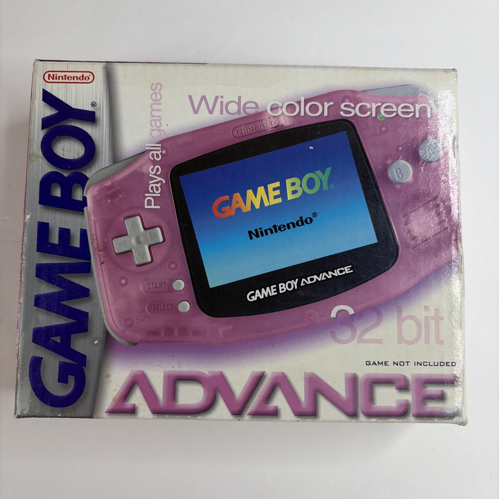 Nice! Nintendo Game Boy Advance Handheld System Fuscia Pink CIB Complete Box