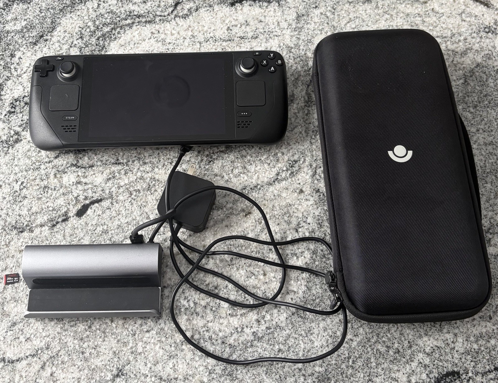 Valve Steam Deck LCD 256GB, With 256gb SSD Card And Dock. Case
