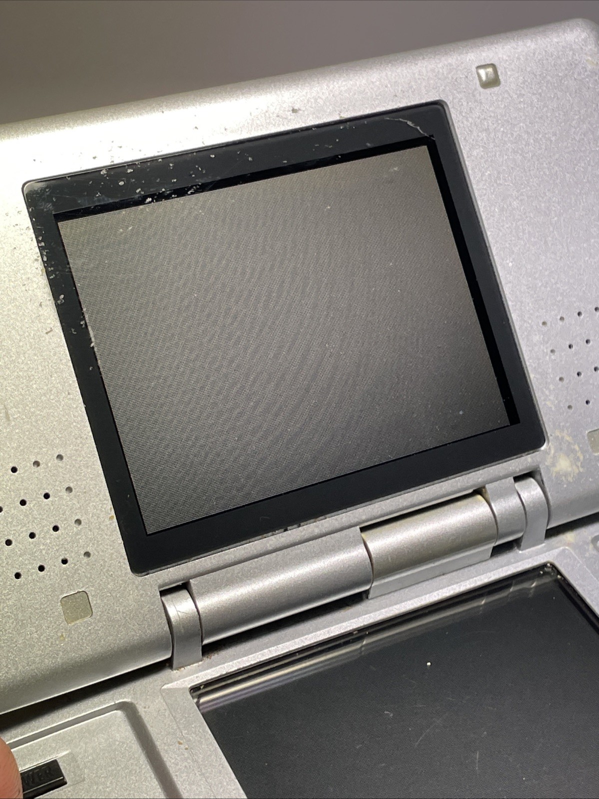 Nintendo DS Original Console NTR-001 with Charger Titanium Silver – Tested Works