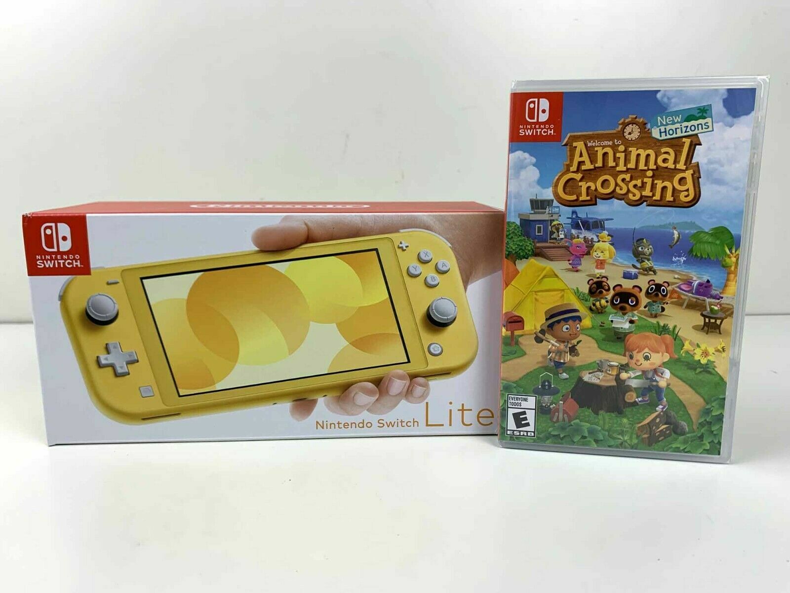 Nintendo Switch Lite + Animal Crossing Yellow-Grey-Turquoise 32GB You PICK COLOR