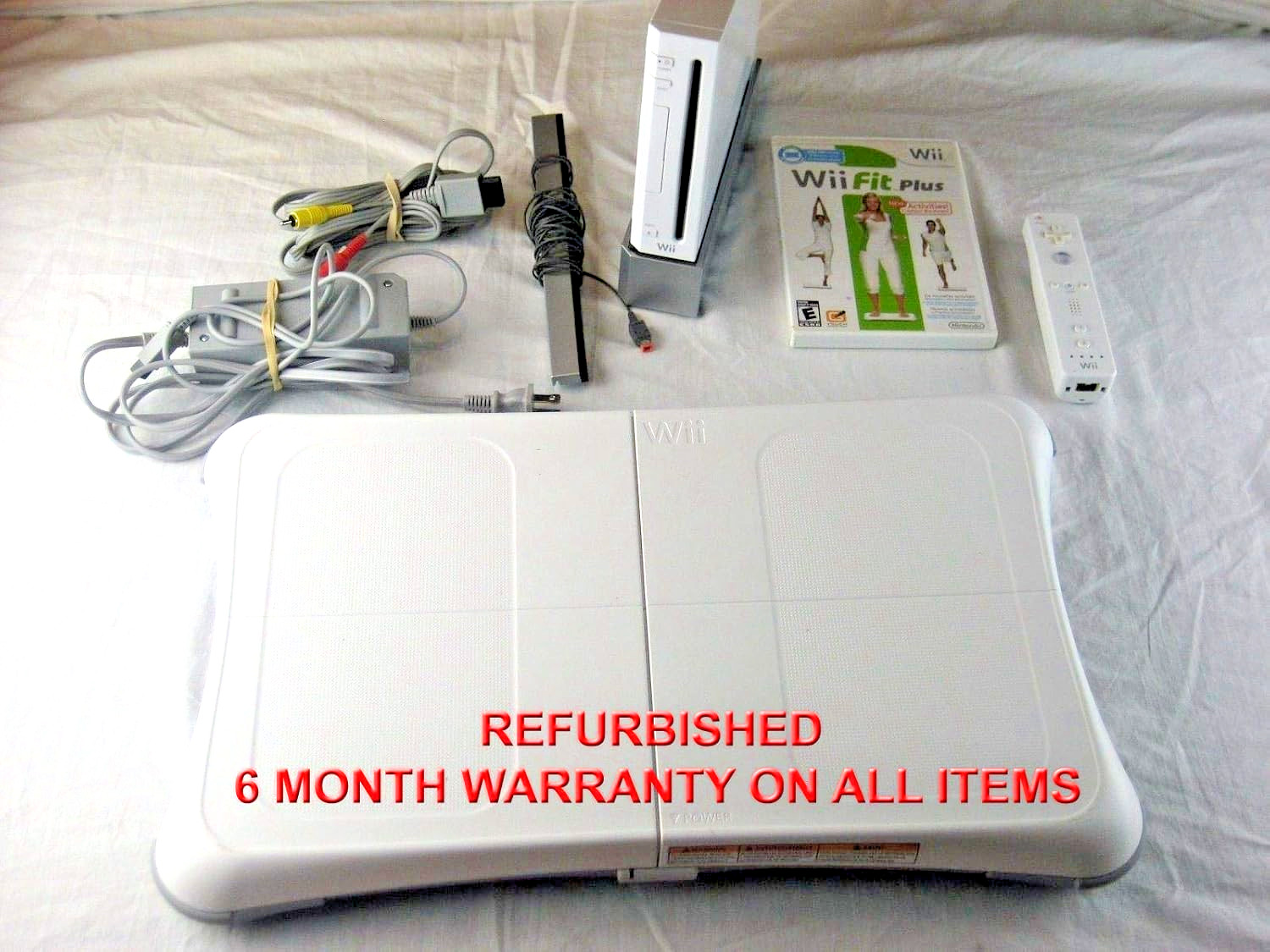 Authentic Nintendo Wii Console Bundle + Wii Balance Board + Fit Plus + PICK game