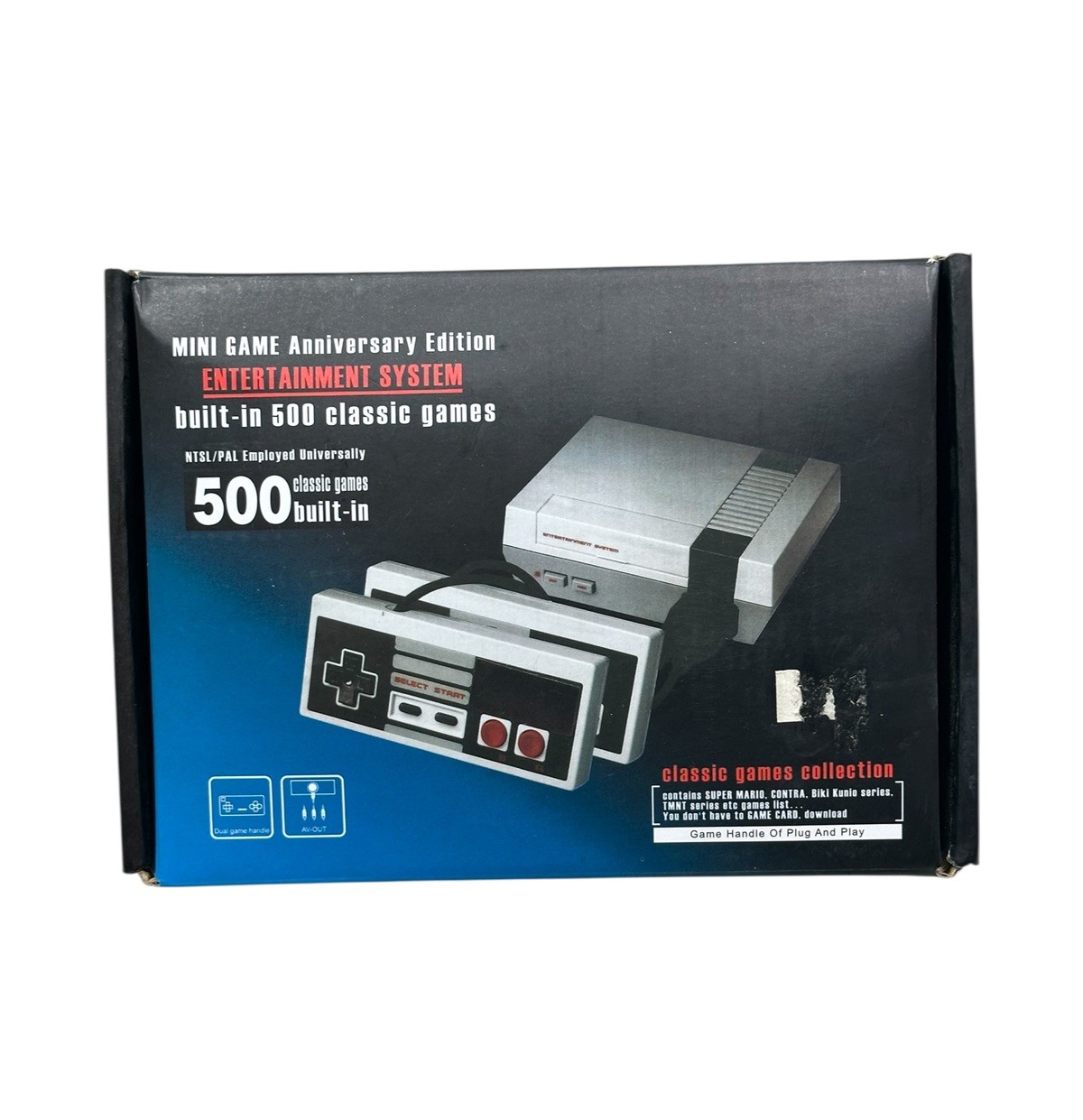 Mini Game Anniversary Edition 500 Classic Games Built-In Entertainment System