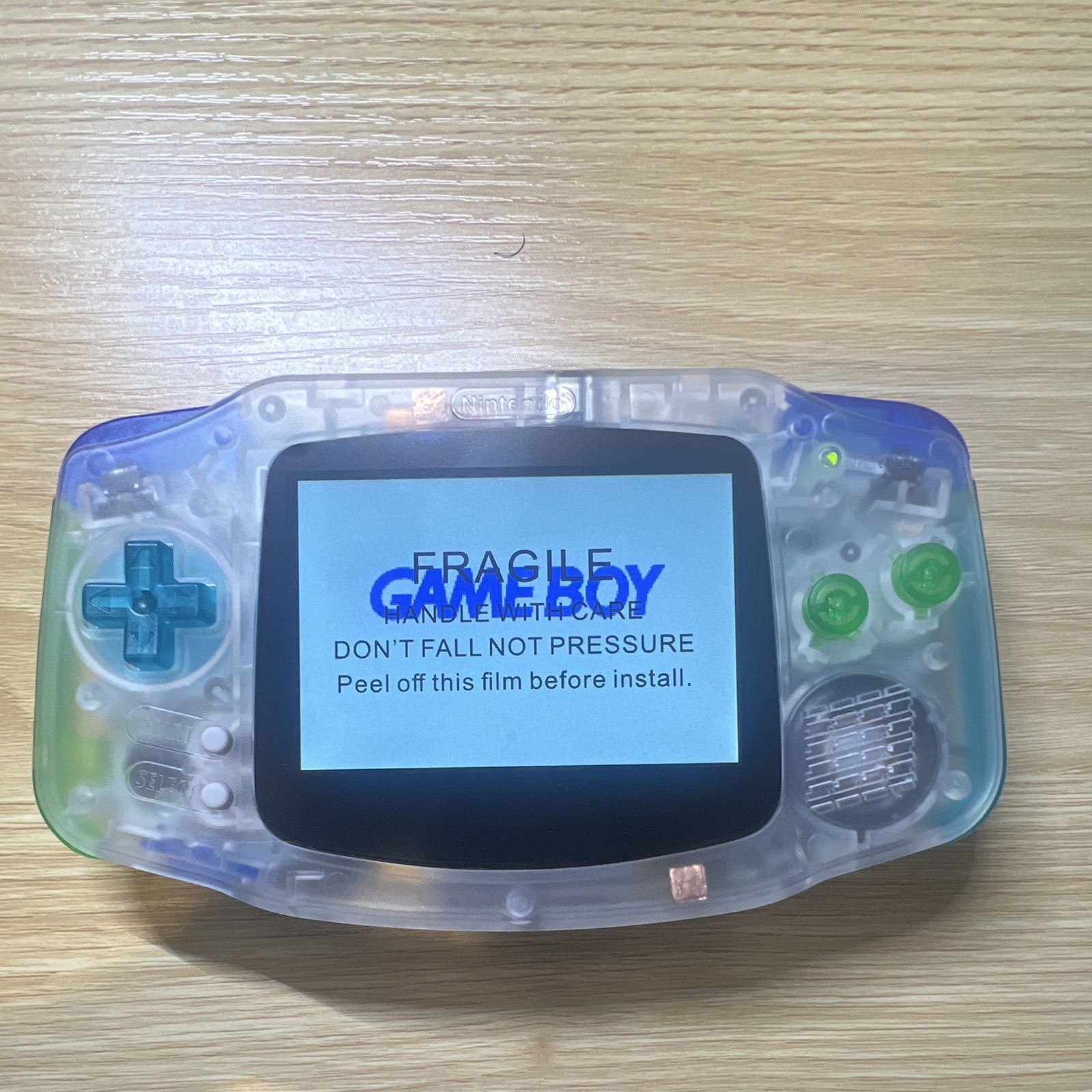 Custom GBA Handheld – Backlit IPS Screen, USB-C Rechargeable Battery