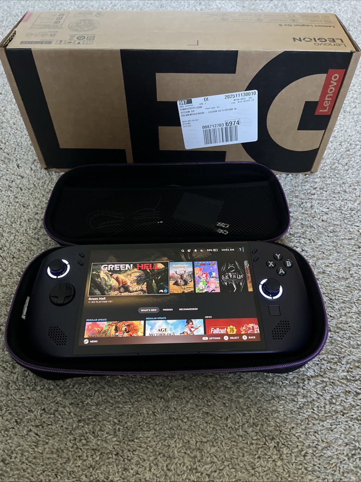 Lenovo Legion Go S 8 Ryzen z2 go steam OS 16gb RAM with 512 gb SSD