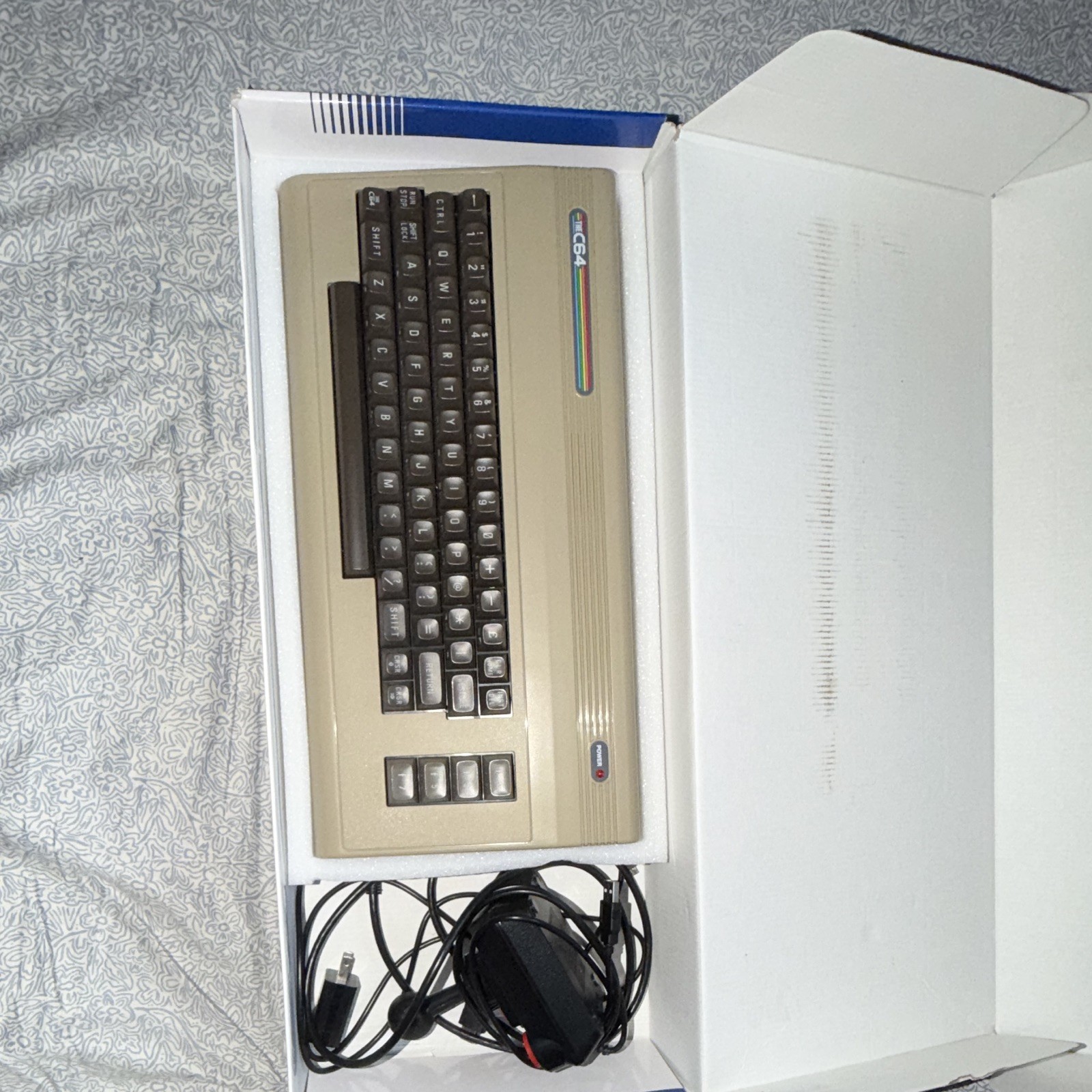 Commodore 64 Micro Computer With Joystick, Manual, and all Cables