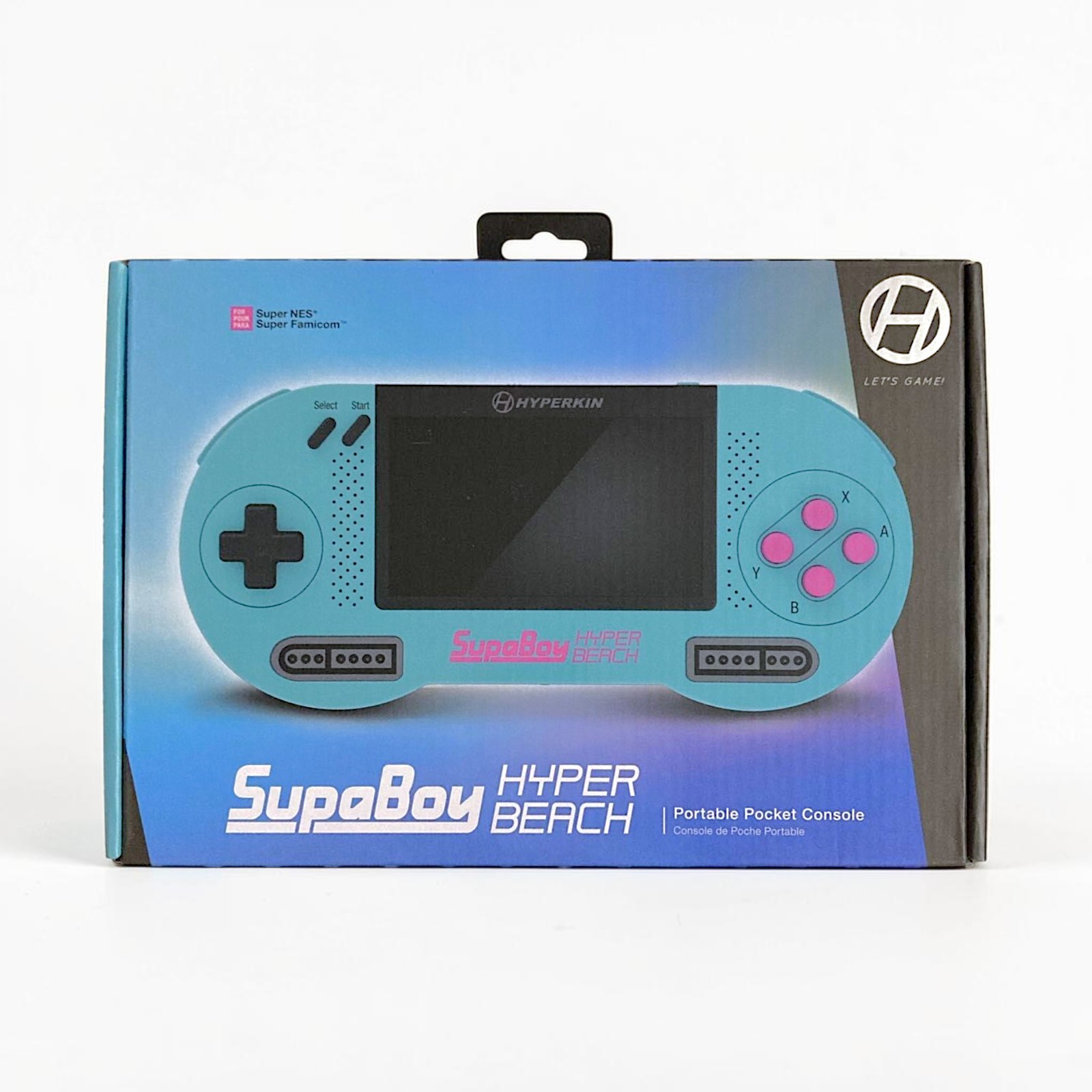 Hyperkin Supaboy Hyper Beach Portable SNES Super Nintendo Console 4.3in NTSC PAL