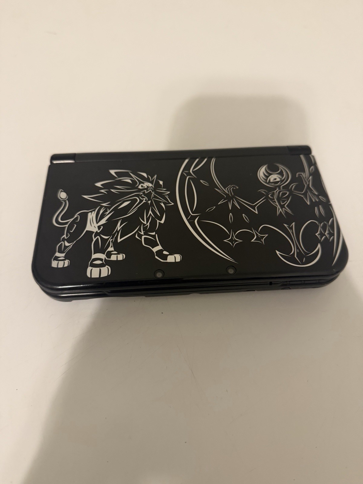 Nintendo 3DS XL Solgaleo Lunala Black Edition Handheld System – Black + Stylist
